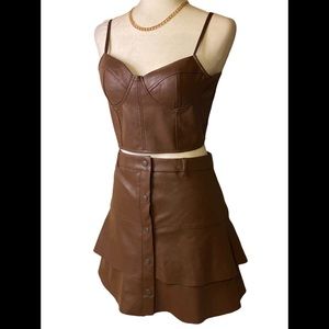 HUTE MONDE FAUX LEATHER SET